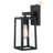 Artavius 4 Pack Outdoor Wall Lights with Rising Sun Black Finished