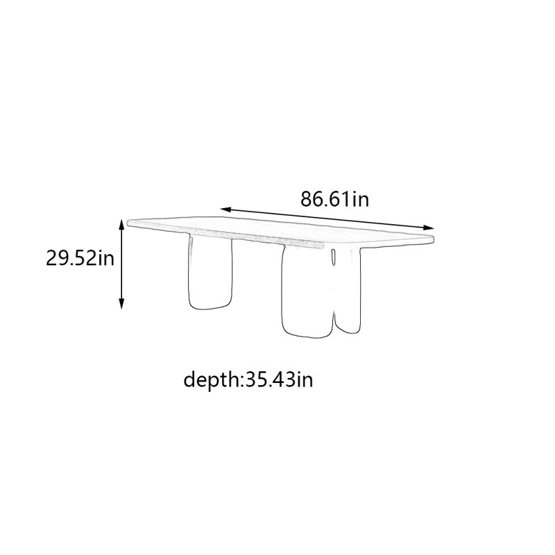 Garuda, 29.52"H x 86.61"L x 35.43"W