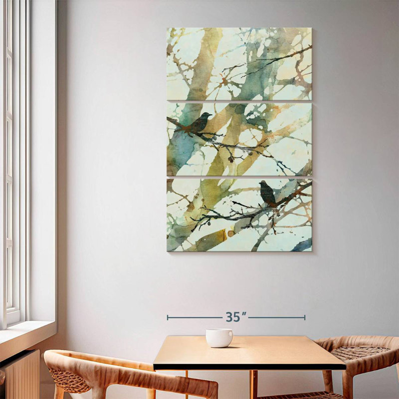 Harnek Botanical Birds II, H 65 po x l 42 po