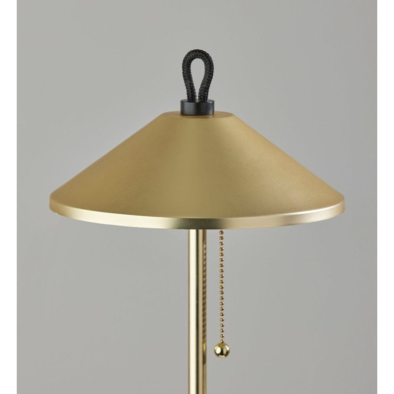Lampe sur pied 54 po Aswath, Laiton