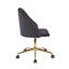 Chaise de bureau en velours Auman-729940704