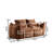 Modern Oversized Bean Bag Loveseat Sofa,Plush Fluffy Lounge Chair with Pillows for Living Room and Bedroom-1925235431