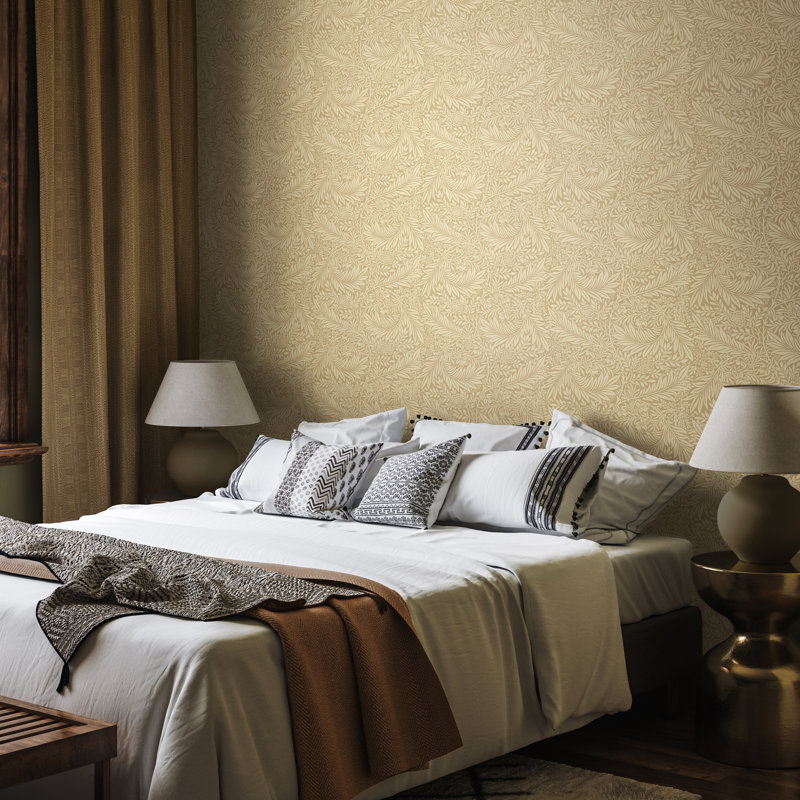 Cipriano 10m x 50cm Matte Wallpaper Roll, Tan