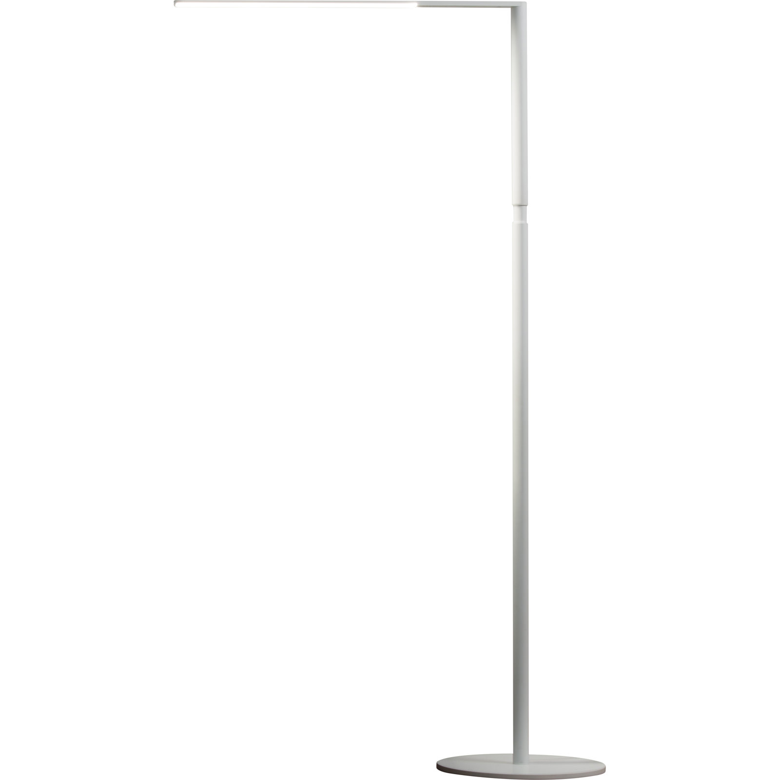Lady7 52.05'' Dimmable LED Floor Lamp, Matte White