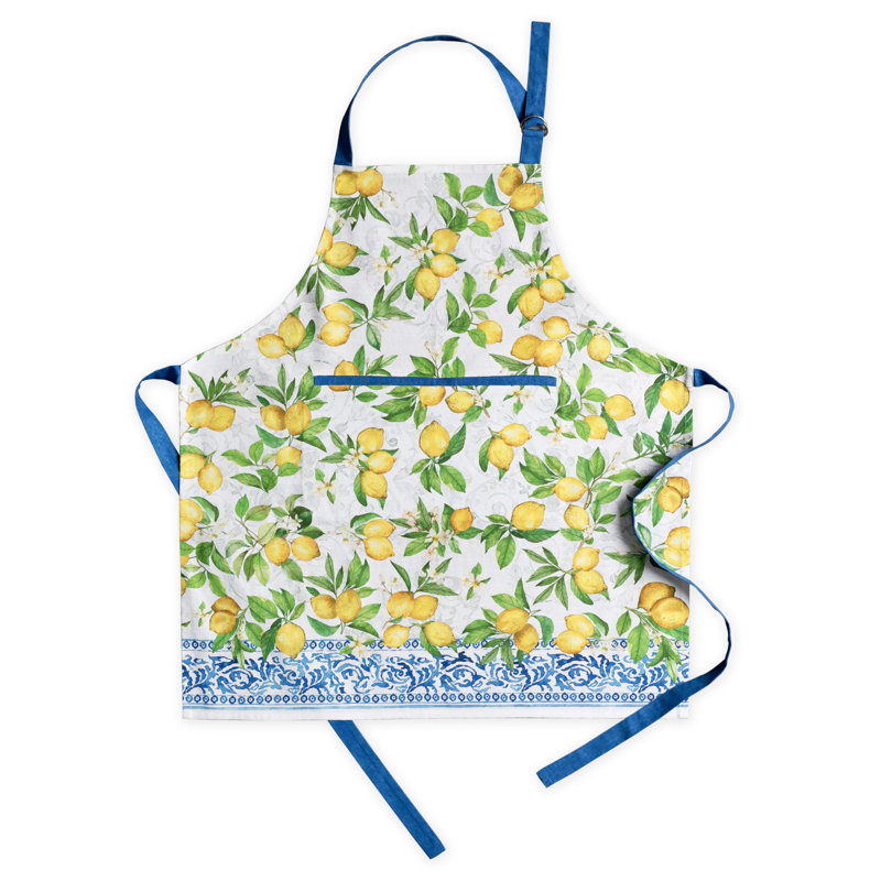 Tablier 100% coton 27,50 po x 31,50 po Maison d 'Hermine