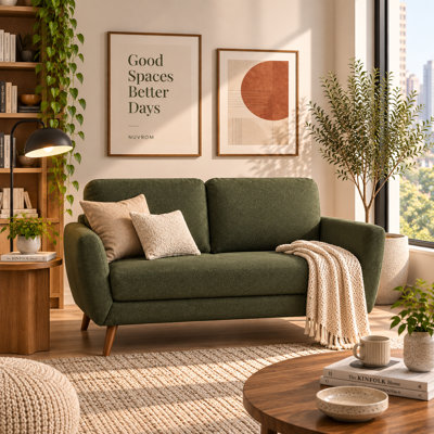 Carolos 58" Round Arms Loveseat