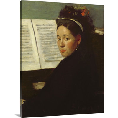 " Mademoiselle Marie Dihau (1843-1935) at the Piano, C.1869-72 " by Edgar Degas Graphic Art Print