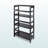 Dorian 3-Tier Freestanding Storage Shelf in Brown Finish, 41.77'' H X 24.93'' W X 11.05'' D-1469351865