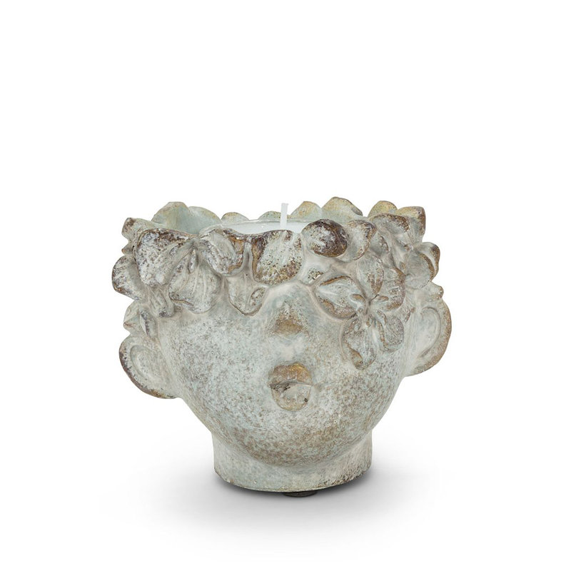 4'' H Stone Tabletop Votive Holder