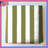 Olive Vertical Stripes Quilted Bedspread All Sizes-126176349