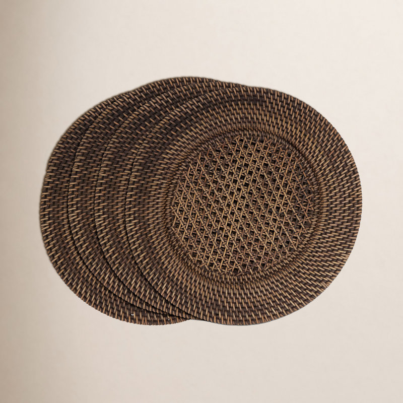 Chargeur Hicklin Sousplat 13 po, Marron foncé