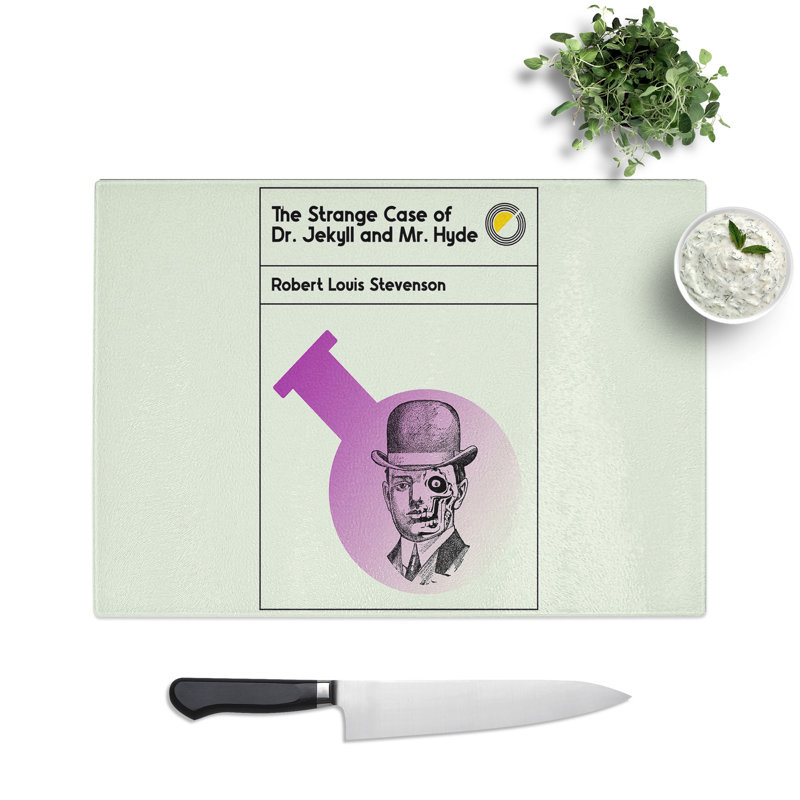 Book Cover the Strange Case of Dr Jekyll and Mr Hyde Chopping Board, 0.4cm H x 20cm W x 28.5cm L
