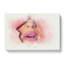 Pink Lips Breaking Through In Abstract - Wrapped Canvas Print-55339942