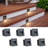 Black Aluminum Hardwired Motion Sensing Outdoor Deck Step Light With Glass Lens