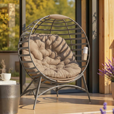 Henegar Steel Outdoor Lounge Chair