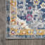 Tapis gris clair / bleu foncé / orange Lorena-1594365362