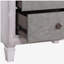 Table de chevet 2 tiroirs Vintage gris et blanc vieilli-699616304
