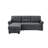 86 Inch Linen Blend Sleeper Sofa with Reversible Storage Chaise
