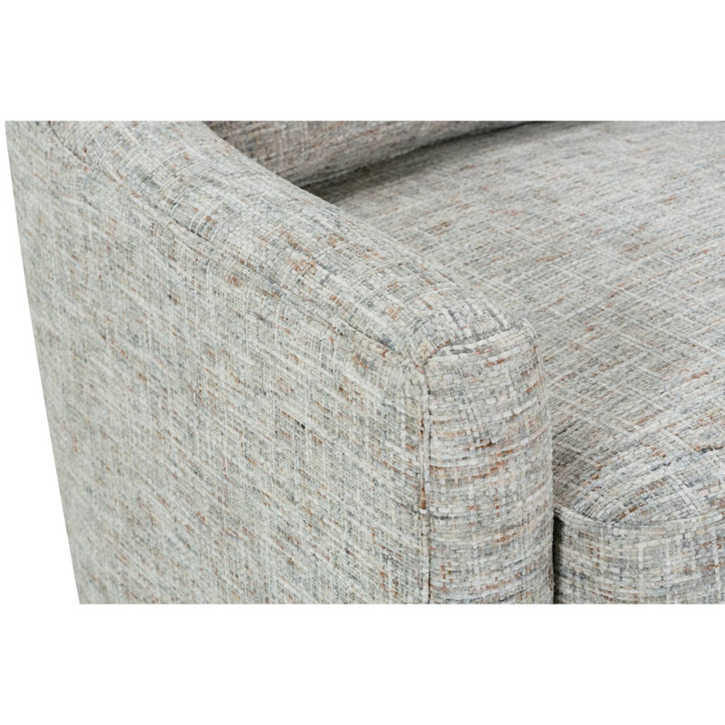 Hollins Swivel Chair, Gray Polyester