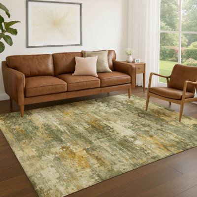Machine Washable Indoor/Outdoor Earleville ACN2368 Abstract Rug