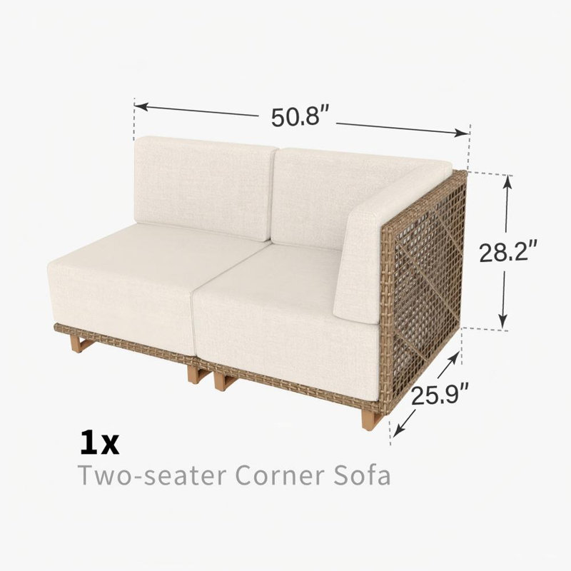 Rattan Loveseat