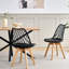 Dining Chairs - Nordic Style Dining Chair - Mesh Backrest - Solid Wood Legs-342771804-367318922