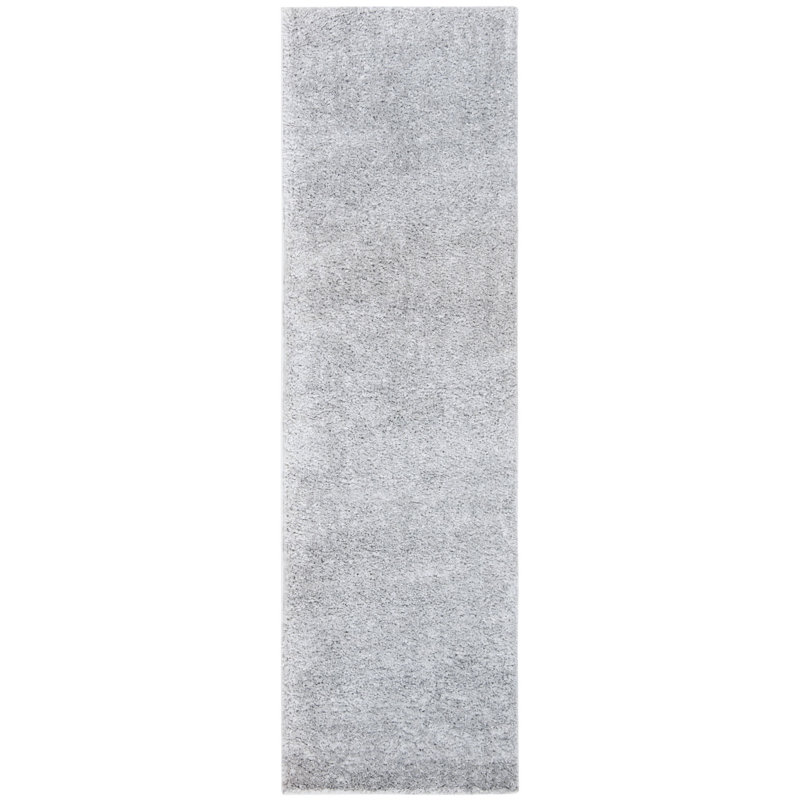 Brittney Shag Performance Solid Color Rug, Runner 2'3" x 20', Ivory