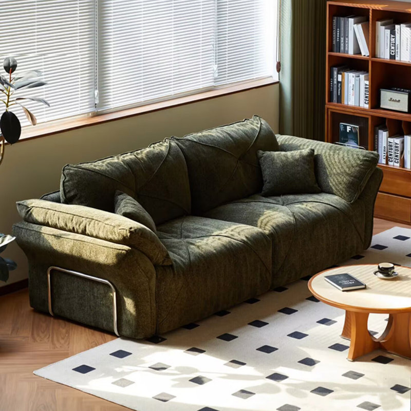 French Retro Green Sofa