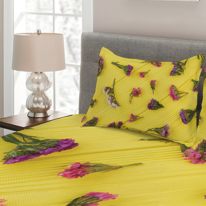 Farmhouse / Country Polyester Coverlet, King Bedspread + 2 Shams