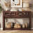 Maggie 47" Console Table with 2 Drawers and Storage Open Shelf for Living Room, Hallway, Entryway
