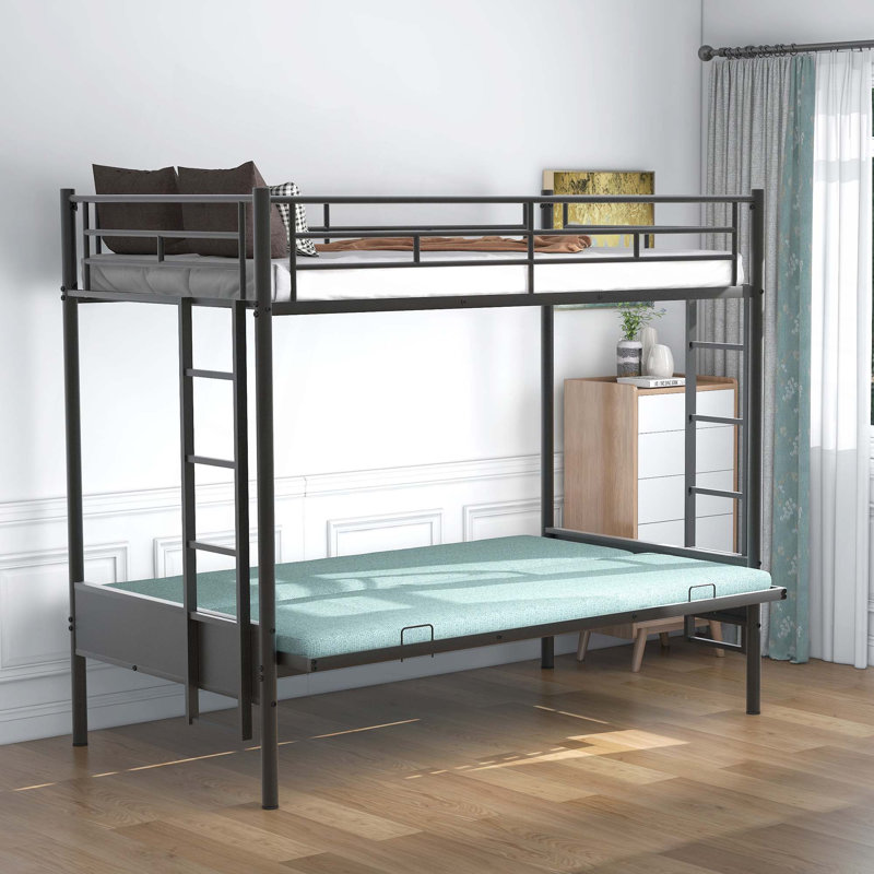 Twin Over Full Metal Bunk Bed, Multi-Function