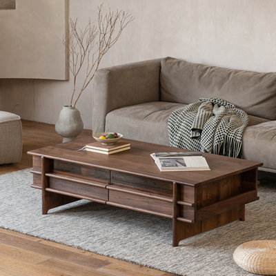 Black walnut solid wood end table