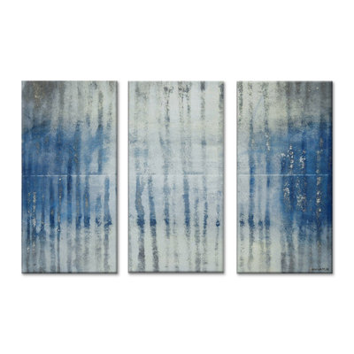 'Reflections' 3 Piece Painting Print Wrapped Canvas Set