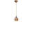 Elegant Honey and Gold Chandelier, Adjustable Height, Metal Body, 12 x 7 inches Base Plate, 31.5 inches Total Height | 1 x E27 Socket (Max 40W) | Perfect for Living Room, Dining Room, and Entryway Decor-684654004