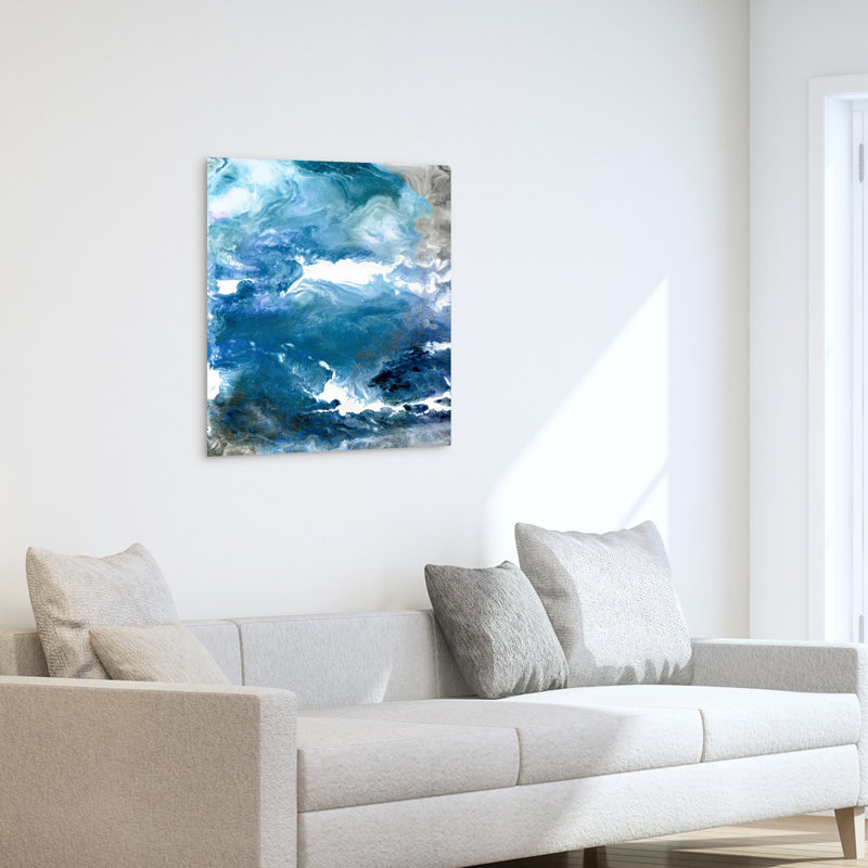 «Glistening Tide A», reproduction d'art sur verre