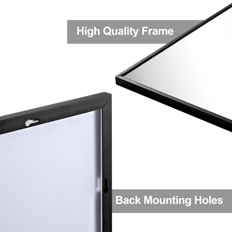 14 X 48 Inch Full Length Mirror, Large Dressing Mirror, Rectangle Hanging Mirror,  Wall Mounted Horizontal Or Vertical For Bedroom Living Room