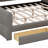 Contemporary Upholstered Platform Bed with Integrated USB and Drawer Storage-537720439