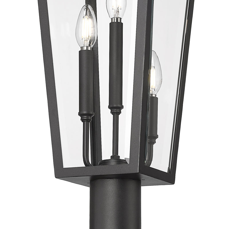Luminaire d'extérieur 3 lumières Barling, H 100,5 po x l 10 po x P 10 po