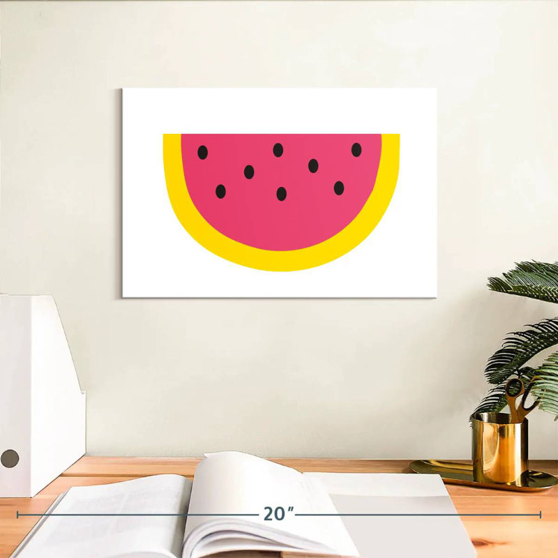 Yarlin Watermelon Slice II, 8" H x 12" W