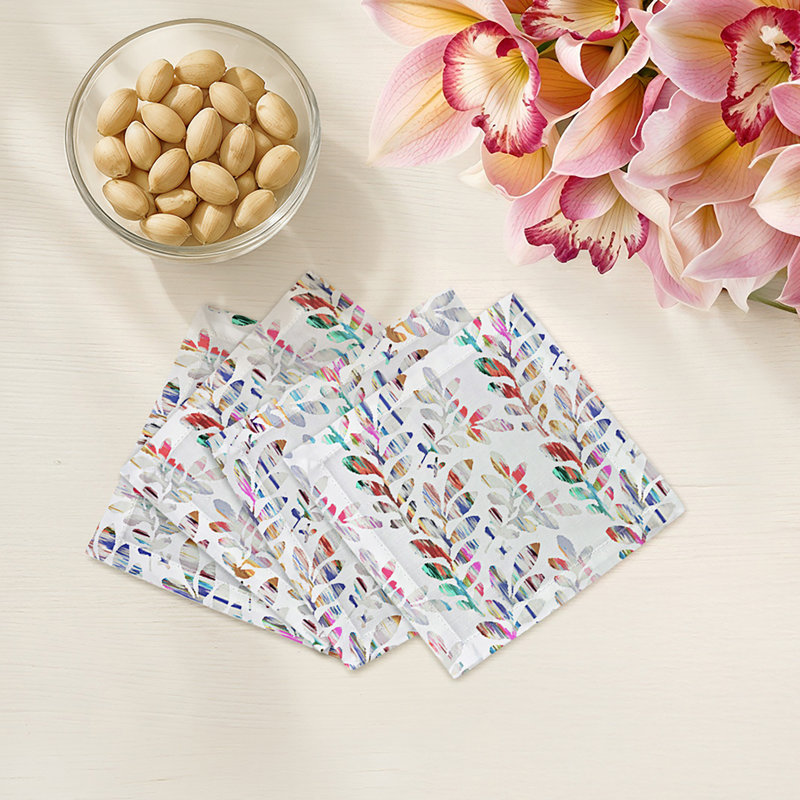 Tuileries Cotton Sateen Cocktail Napkins, Champagne