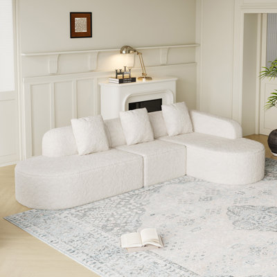 Modern Upholstered Sectional L Shaped Sofa