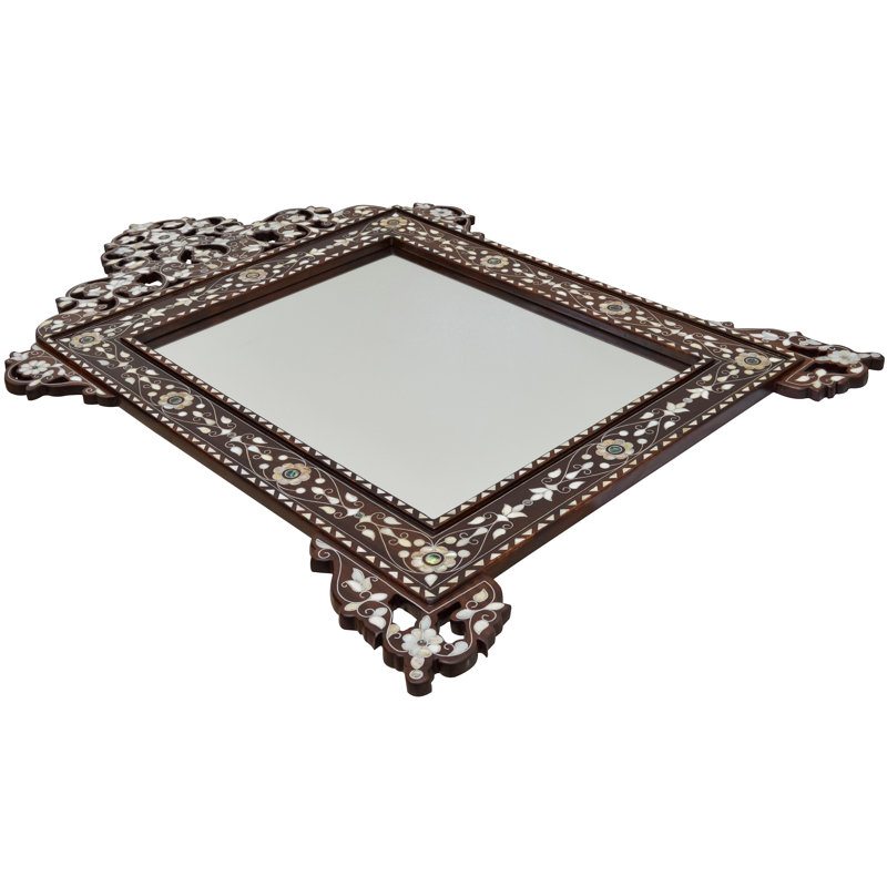 Syrian Arch Solid Wood Wall Mirror