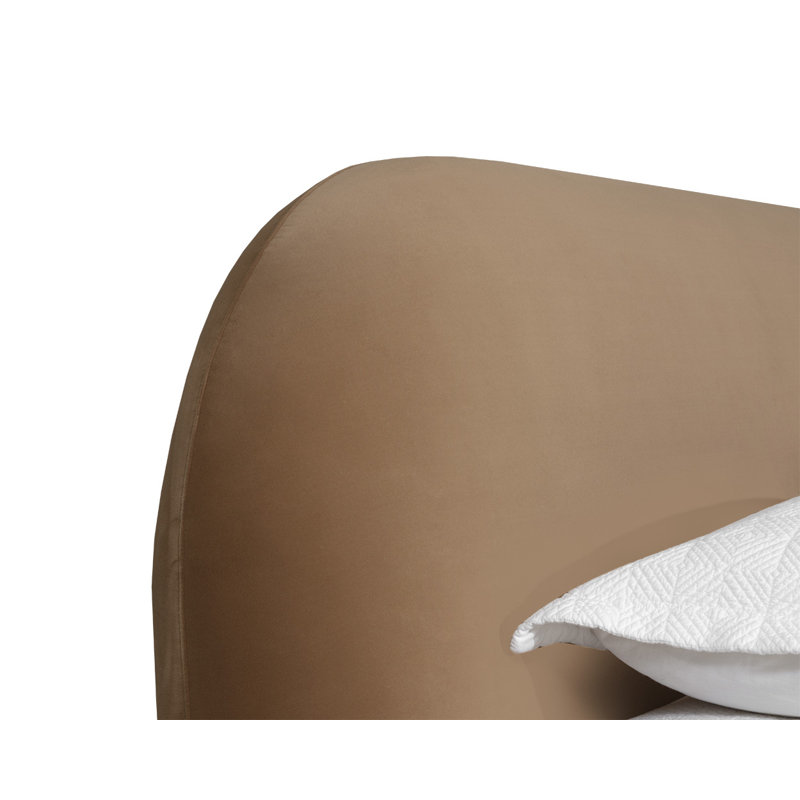 Rigney Upholstered King Scalloped Bed