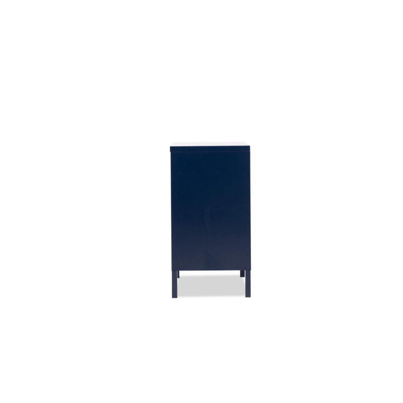 Armoire de rangement à 2 tablettes Macedonia, Titan bleu