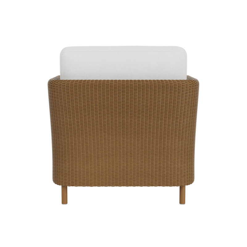 Visions Outdoor Lounge Chair, Canvas Natural, Hickory