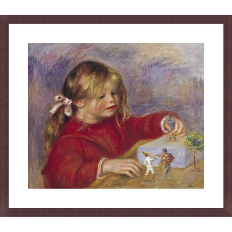 Claude Renoir (né en 1901) au jeu de Pierre-Auguste Renoir, impression giclée encadrée, H 23,5 po x l 27,05 po