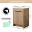 Ensemble de meuble-lavabo simple 24 po avec plateau en céramique Diandrea-741408464-741408476