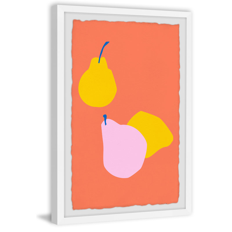 Juicy Pears 1 Piece Single Picture Frame Painting, 45cm H x 38cm W