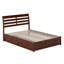 Lit plateforme avec rangement en bois massif et pied de lit Lamareon-1737587695-1737587689