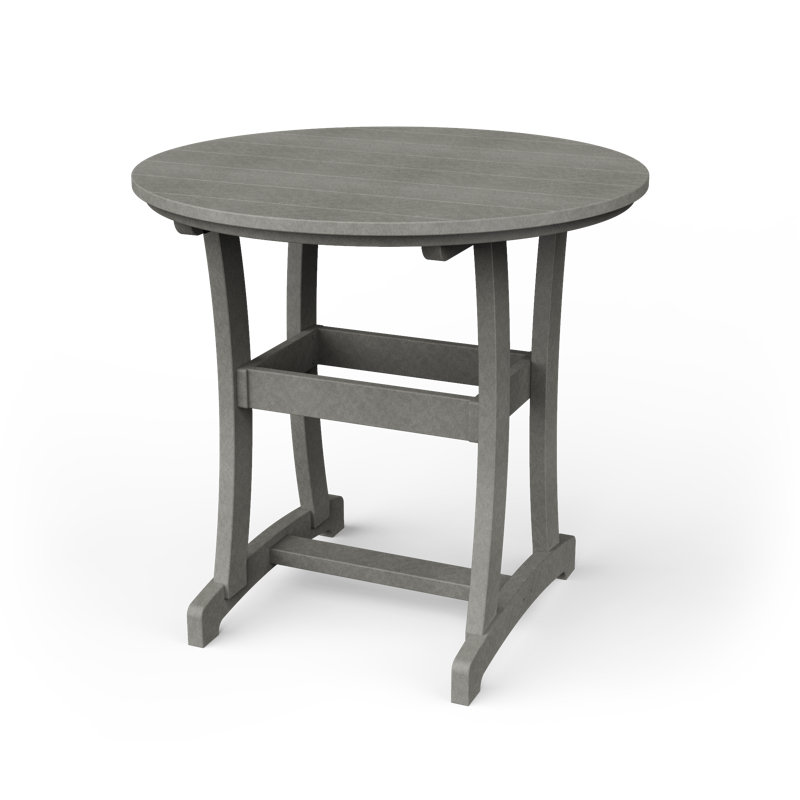 Table de bar Stella, H 42 po x l 42 po x P 42 po, Gris clair